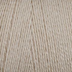 Close-up of 8/2 Tencel Yarn | Mini-cone by Maurice Brassard in beige/off-white, showing tightly wound strands and detailed texture—perfect for weaving projects.