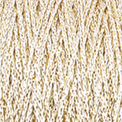 Plymouth Yarn Co. Yarn white gold Chainette Metallic Yarn | Large Cone