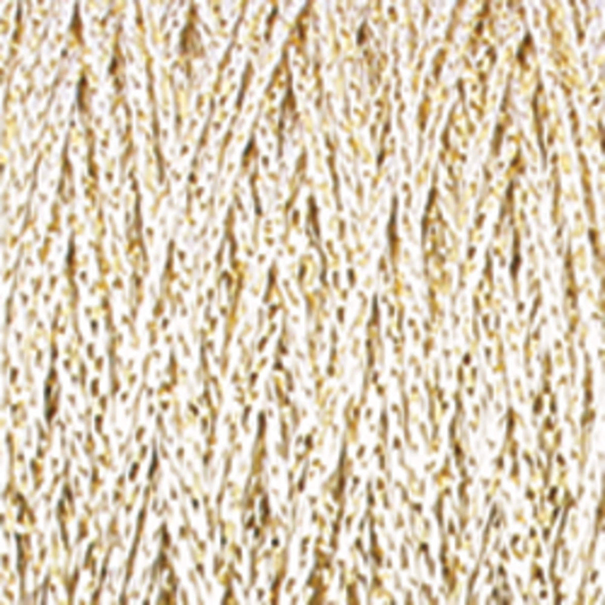 Plymouth Yarn Co. Yarn white gold Chainette Metallic Yarn | Mini-cone